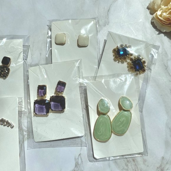 Hottie Couture Women's Love Collection Mixed Stud Earrings - Lot of 6 - Picture 2 of 7